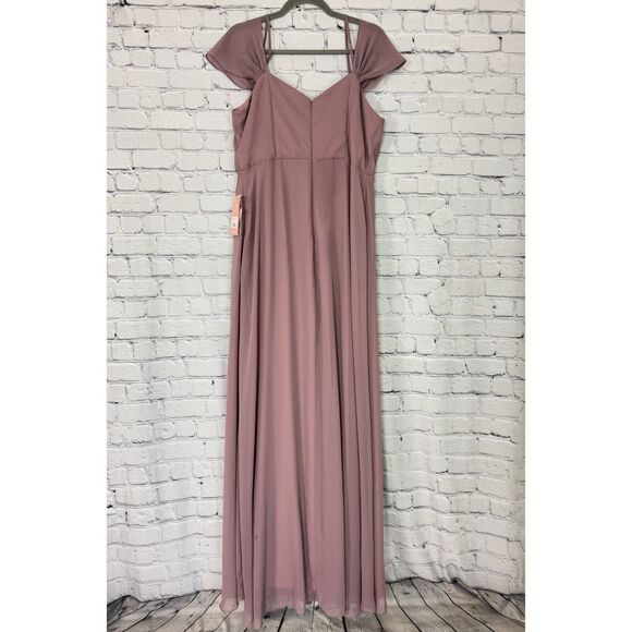 NWT Birdy Grey Womens Spence Convertible Bridesmaid Dress XXL Dark Mauve Wedding - Picture 10 of 16